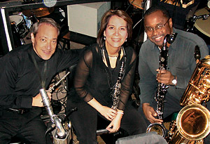 Joe Eckert, Marguerite Baker Levin, and Charlie Young
