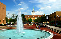 Fountain, plaza and promenade