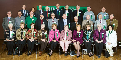 30 members of the class of 1958 returned to campus to celebrate the 50th anniversary of their graduation at the annual Golden Eagles luncheon