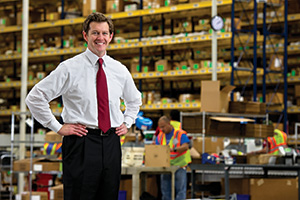 Brian Heldebrandt ('97), regional manager for supply chain operations at Verizon. (Photo by Gary Payne)
