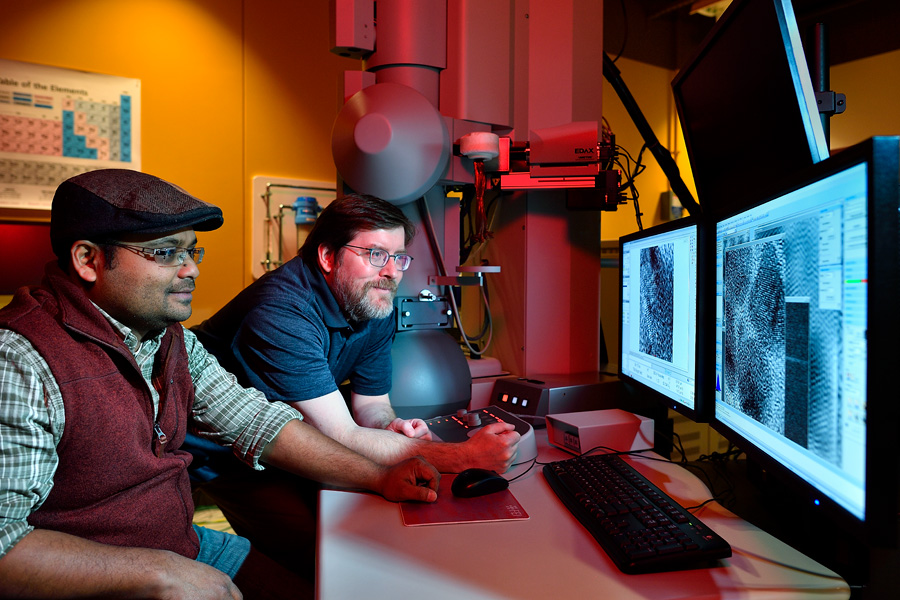 Researchers in UNT's Materials Research Facility