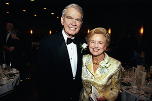 Alfred F. Hurley and his wife, Johanna, at a gala in 2002. (Photo by Angilee Wilkerson)