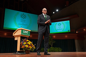 UNT President Neal Smatresk (Photo by Gary Payne)