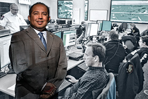 Juan Ortiz ('94), emergency management coordinator for the city of Fort Worth (Photo by Gary Payne)