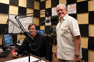 From left, William F. Strong ('78 M.S.) and John Cook ('81 Ph.D.)