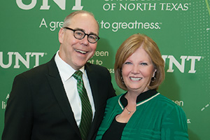 President Neal Smatresk and his wife, Debbie, look forward to meeting alumni and the campus community. (Photo by Jonathan Reynolds)