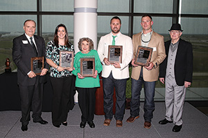 2014 UNT Athletic Hall of Fame inductees (Photo by Rick Yeatts)