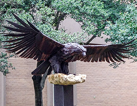 Eagle sculpture by Bret Brauninger