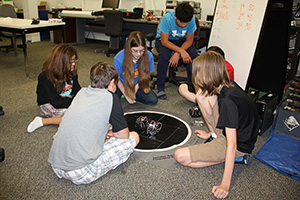 Students participating at Robocamp. (Photo by Angela Nelson)