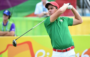 Rodolfo Cazaubon, former member of UNT golf team, competing at the 2016 Rio Summer Olympics. (Photo by Jim Watson)