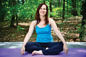 Theresa Morrow Polley ('86), yoga instructor and owner of Retreat in the Pines in Mineola