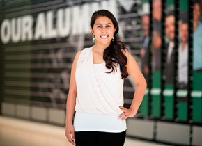 Junior Selena Garcia is the inaugural recipient of the William T. “Bill” and Margie Bryant Scholarship for UNT College of Education students.