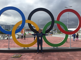 Ted Emrich ('09) at the 2016 Rio Summer Olympics