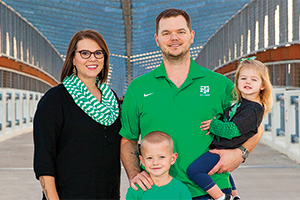Joining the UNT Alumni Association as life members keeps Kasey and Emery Kamenicky connected to UNT. (Photo by Kasey Kamenicky/FW Creations)