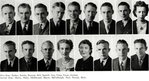 Math Club members, 1939 Yucca
