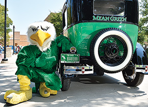 Scrappy with the Mean Green Machine.