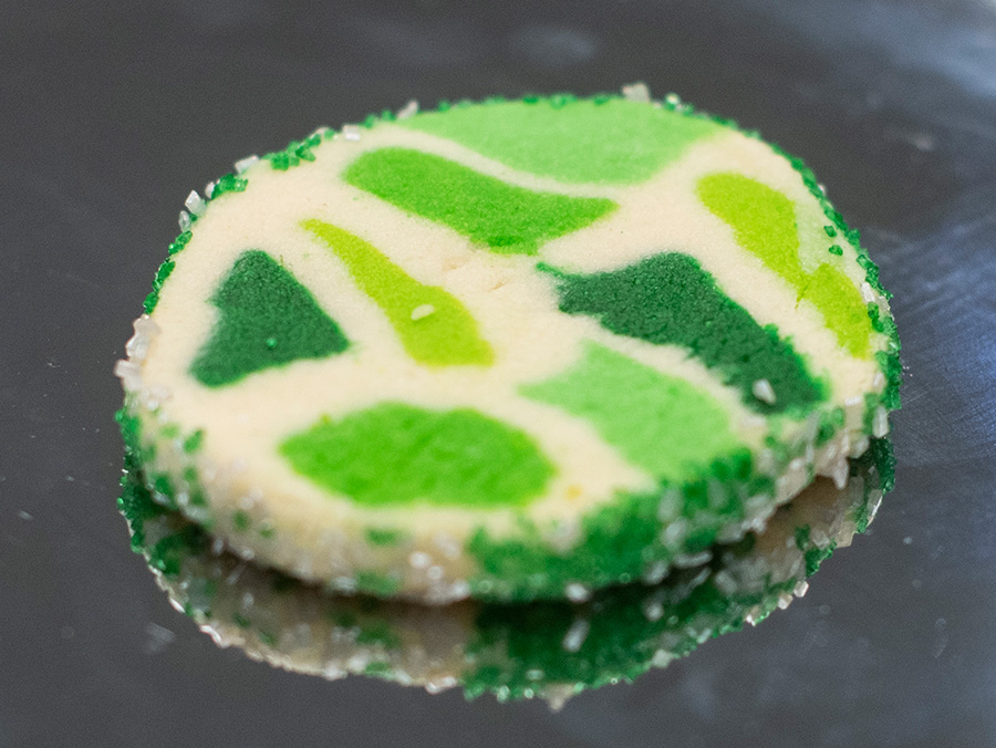 Mean Green Stained Glass Shortbread Cookies
