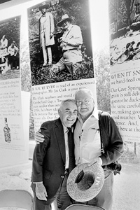 Art Hancock, left, and Joe Clark, right, in a photo taken by Junebug Clark at a reunion at the Jack Daniel's Distillery at Lynchburg, Tenn. (Photo courtesy of Junebug Clark)