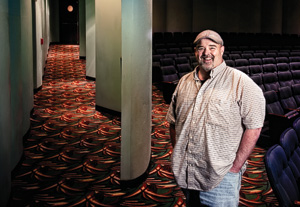As managing director for the Denton Community Theatre, Mike Barrow continues his family's 40-year legacy in fostering theatre for the Denton community. (Photo by Angilee Wilkerson)