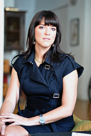 Roxanne Paschall (&rsquo;94) has helped set global luxury fashion trends for Europe&rsquo;s top labels, most recently as the women&rsquo;s divisional merchandise manager for Gucci America. (Photo by Sasha)