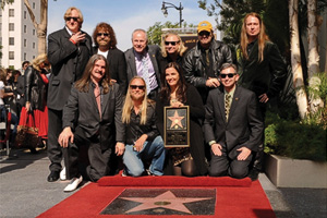 Barbara Orbison at Roy&rsquo;s Walk of Fame star in front of the historic Capitol Records Building in Hollywood, surrounded by family and friends. (Photo by Rob Shanahan)