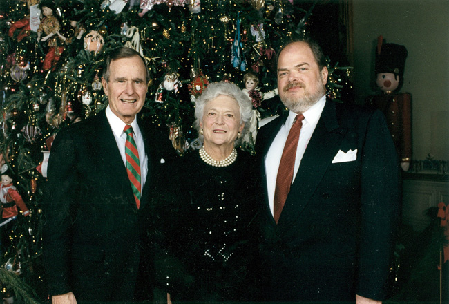 Cragg Hines with George and Barbara Bush