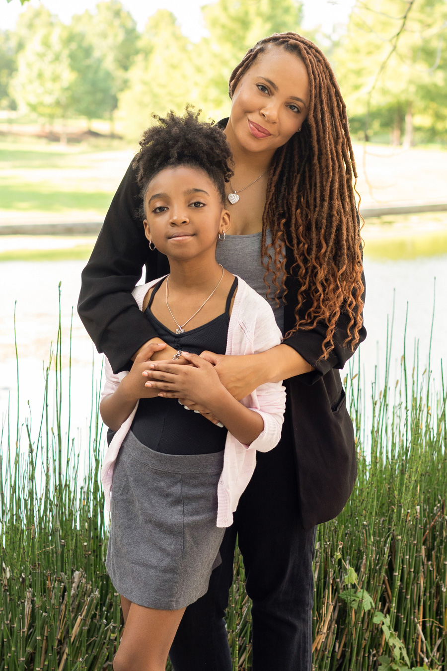 TaKiyah Wallace and her daughter. Photo by Esther Huynh