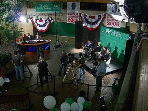 NTTV covers the Lone Star Grammy winning Eagle Election Night 2008. (Photo by Jonathan Reynolds)