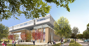 Rending of the future Business Leadership Building