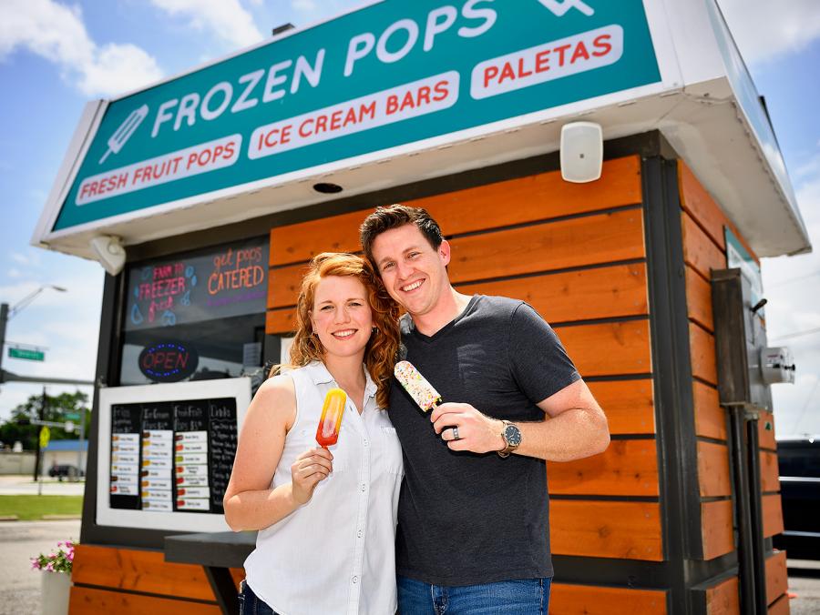 Robert and Lauren Penn at Frios Gourmet Pops