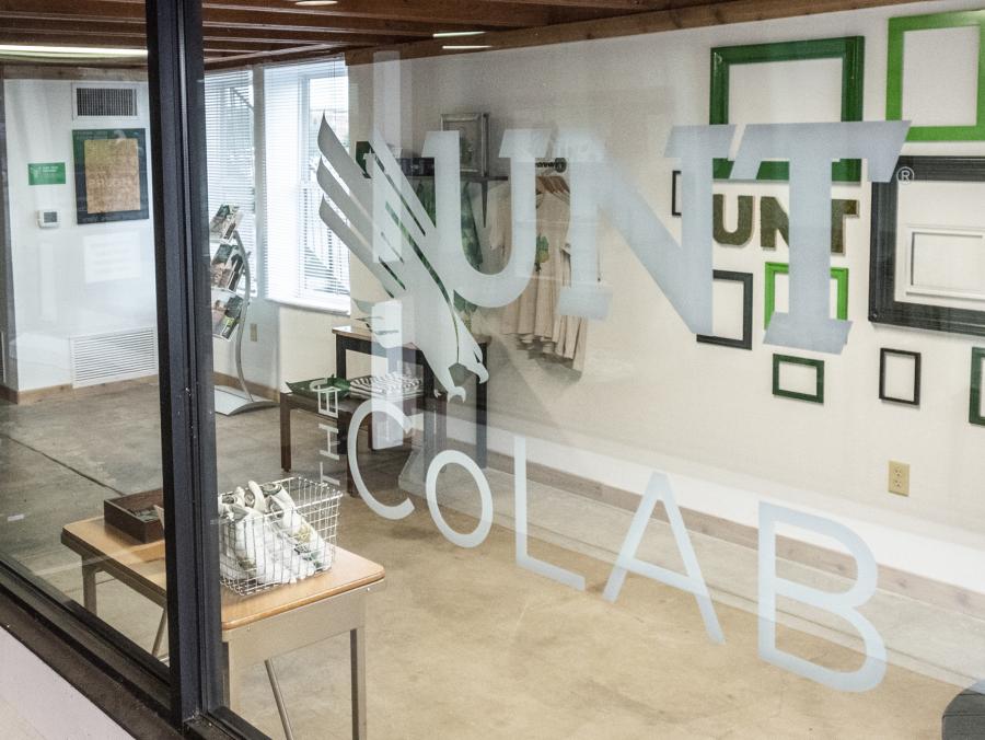 UNT's CoLab space is pictured on the Denton Square