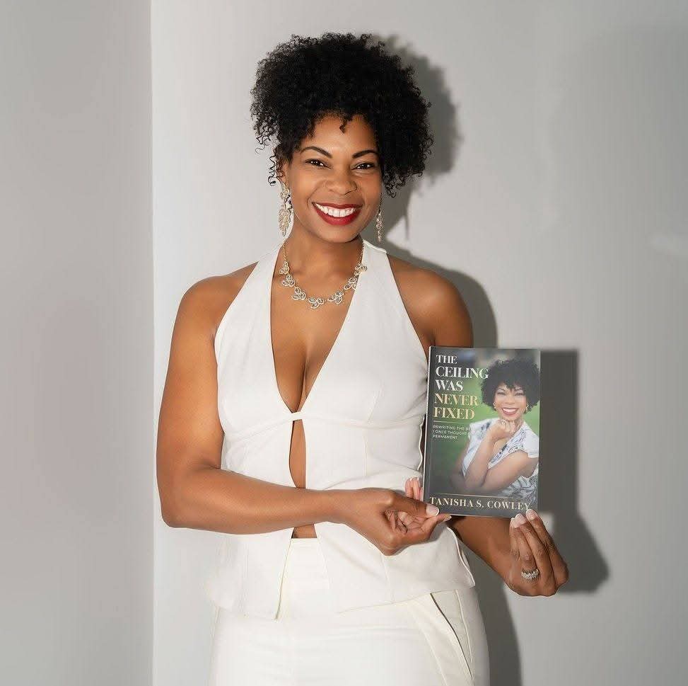 Headshot of Tanisha Cowley heading memoir The Ceiling Was Never Fixed