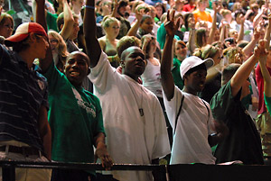 Students at new student convocation
