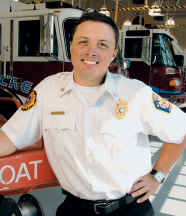 Firefighter Joey Dockins
