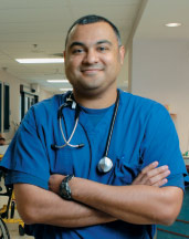 Emergency room doctor Hemant Vankawala