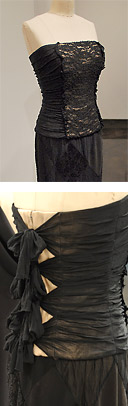 Pieces of My Past - Black strapless dress