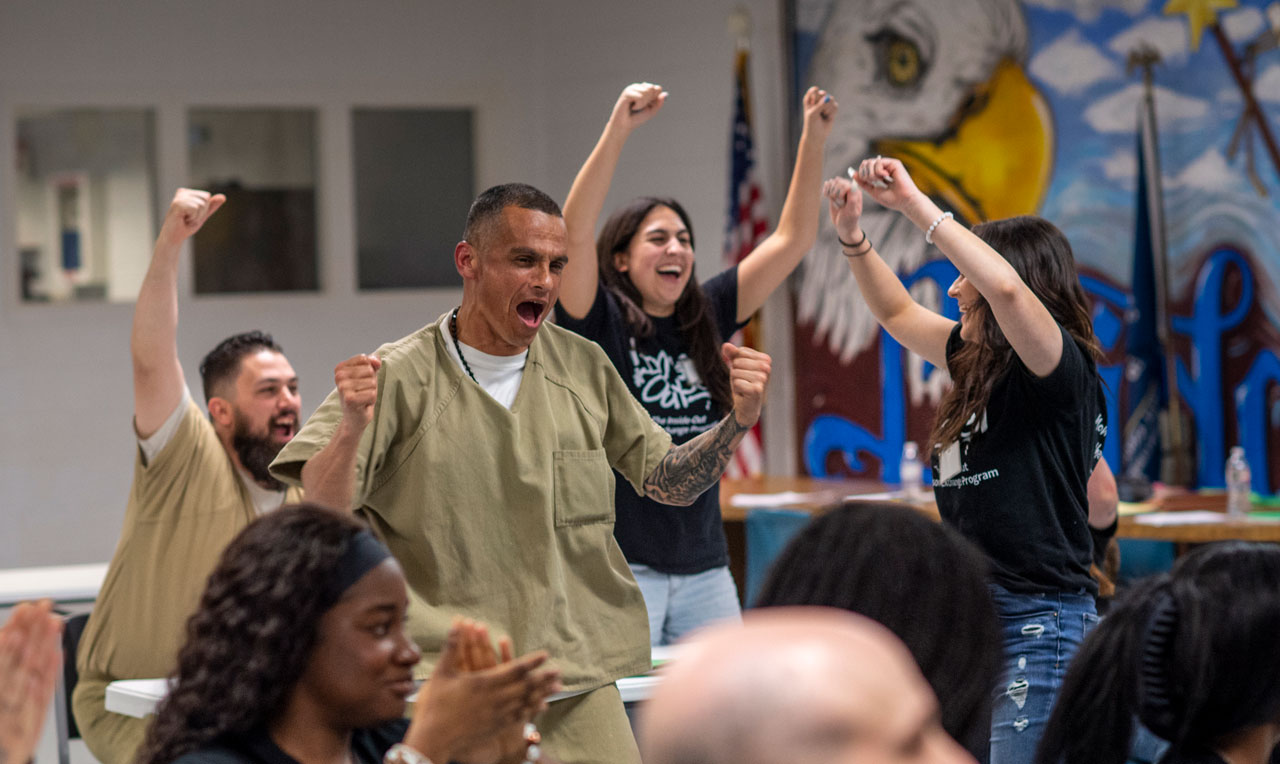 Revive 365, which includes (from left to right) Josh, Jose, Cameron and Sarah, celebrates their win.