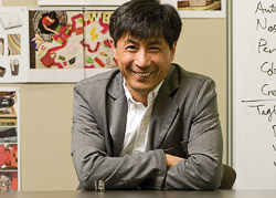 Stephen Zang ('94 M.F.A.), Fossil vice president and image director at the company's Richardson headquarters (Photo by Jonanthan Reynolds)