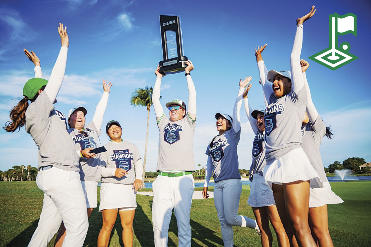 The women's golf team scored its third straight Conference USA title.