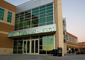 The 47,000-square-foot Athletic Center houses training facilities, offices and meeting rooms. (Photo by Jonathan Reynolds)