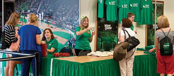 New students and their parents learned all about UNT at orientations throughout the summer. Both the number of freshmen and the number of applications hit historic highs this year. (Photo by Jonathan Reynolds)