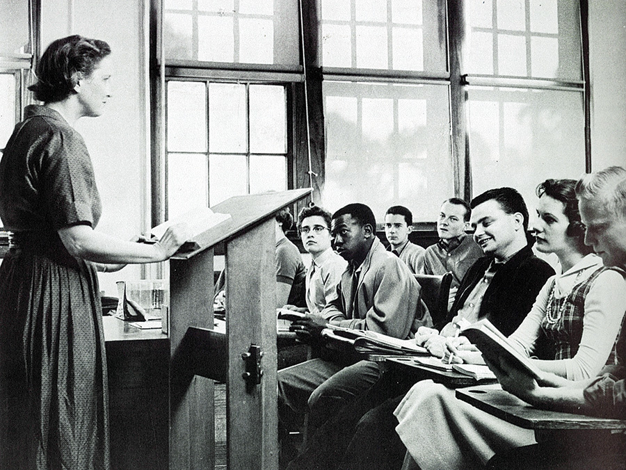 In 1956, UNT began integrating campus at the undergraduate level, including athletics programs.