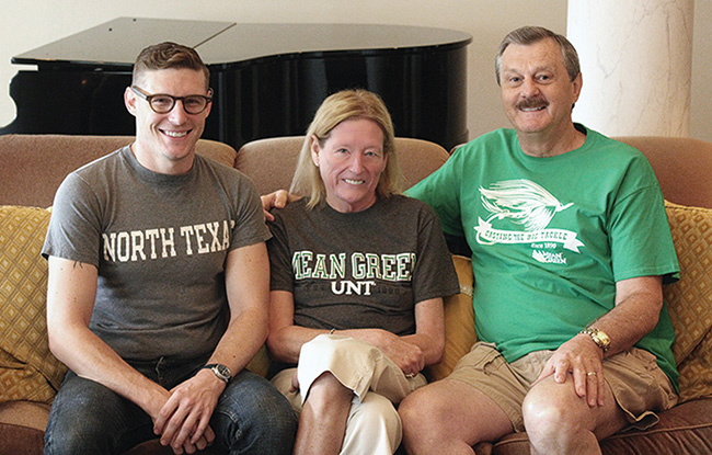 From left, Steven Smith ('07) and his parents, Carol ('78 M.S.) and George ('72, '76 M.S.) Smith, studied science and math at UNT, along with his grandparents, Donald ('48) and Jean Beal Richmond. (Courtesy of the Smith Family)
