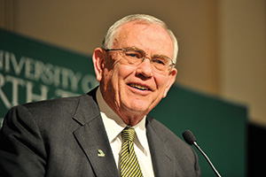 UNT President V. Lane Rawlins (Photo by Michael Clements)