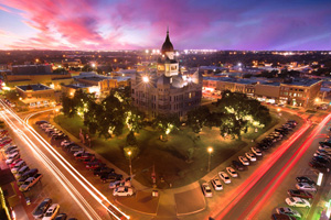 Denton square (Photo by Stephen A. Maskter)