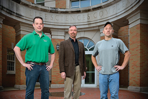 Aaron Roberts, Warren Burggren and Dane Crossley (Photo by Michael Clements)