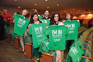 Arlington ISD juniors in the top 20 percent of their class receive guaranteed UNT admission as part of Eagle Advantage (Photo by Michael Clements)