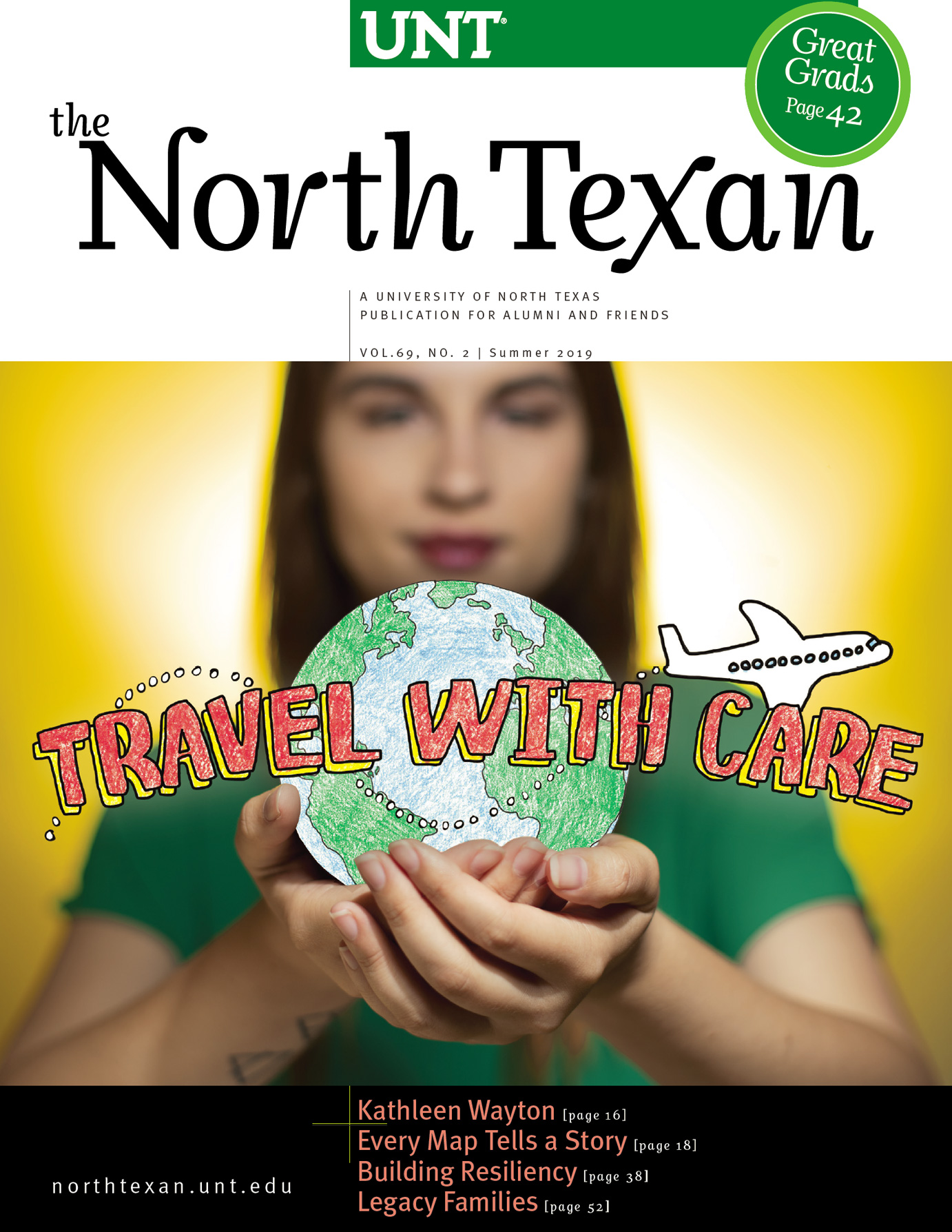 North Texan Summer 2019 cover - Travel with Care