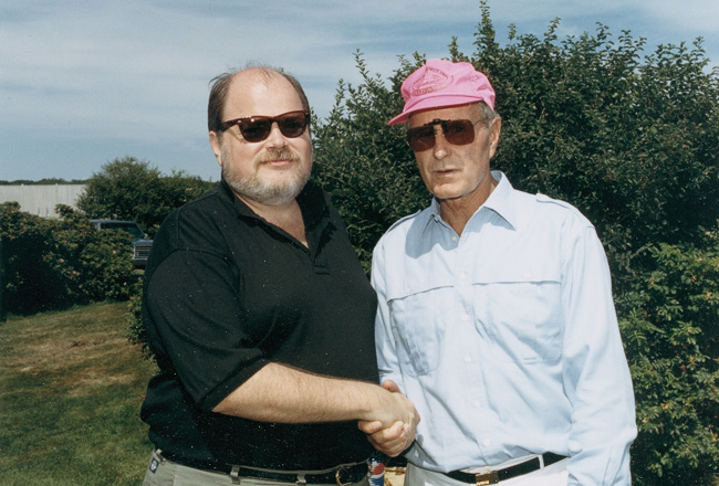 Cragg Hines with George Herbert Walker Bush, Walkers Point, Kennebunkport 1989