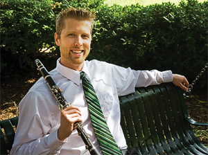 Gerald "Jerry" Ringe ('05) is a Priddy Fellow at UNT and a doctoral student in performance. (Photo by Angilee Wilkerson)
